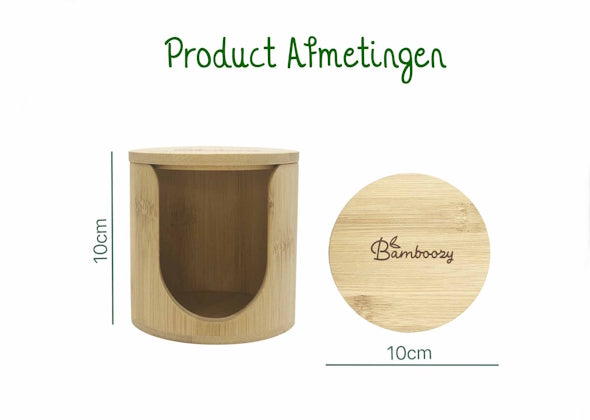Bamboehouder voor Herbruikbare Wattenschijfjes